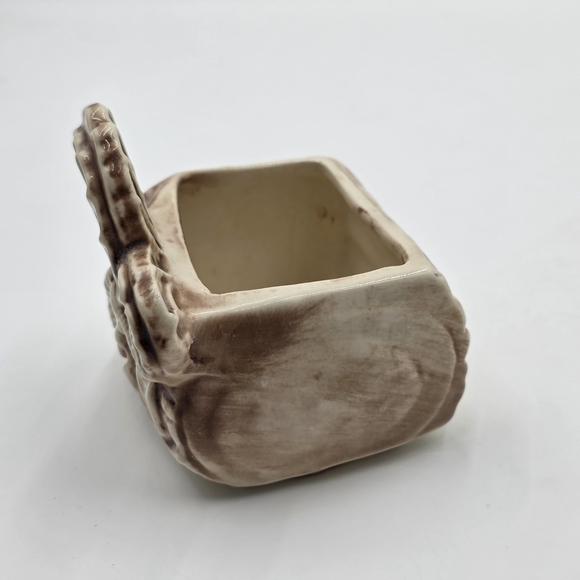 Vintage Shawnee USA #524 Cream and Brown Butterfly Vase Accent Decor - Picture 7 of 9